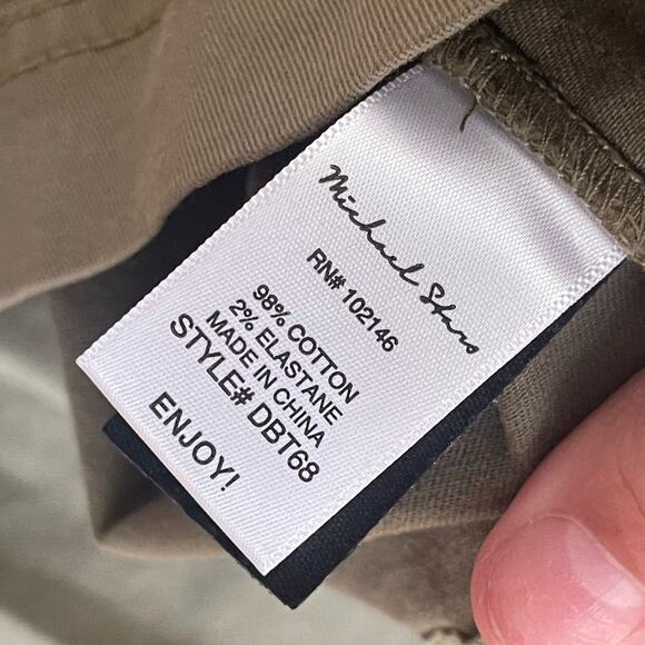 Michael Stars Eleanor Dress Cotton Utility Army Green Women’s Size XS - Picture 6 of 8